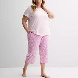 Croft & Barrow Top & Capri Pajama 4X